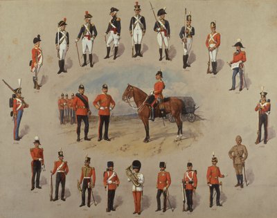 Membri dei Royal Engineers da Richard Simkin